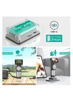 SYOSI Portable Pocket Microscope Kit, Mini Handheld Digital Microscope 500X with 8 Adjustable LED Lights and 2" LCD Screen, Pocket Microscope Kit for Kids and Adults, Windows PC Compatible  - Image 5