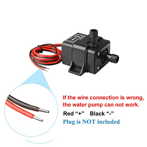 MOUNTAIN_ARK DC 12V Mini Submersible Water Pump 63 Gal Pump for Aquarium Fish Tank Hydroponic Fountains - Image 3