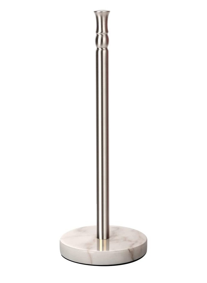 Siwil Paper Towel Holder Stand, One-Handed Ripping Paper Towel Roll Holder Countertop, Heavy Marble Base, One Hand Pull and Tear, NOT Tip Over - Image 1