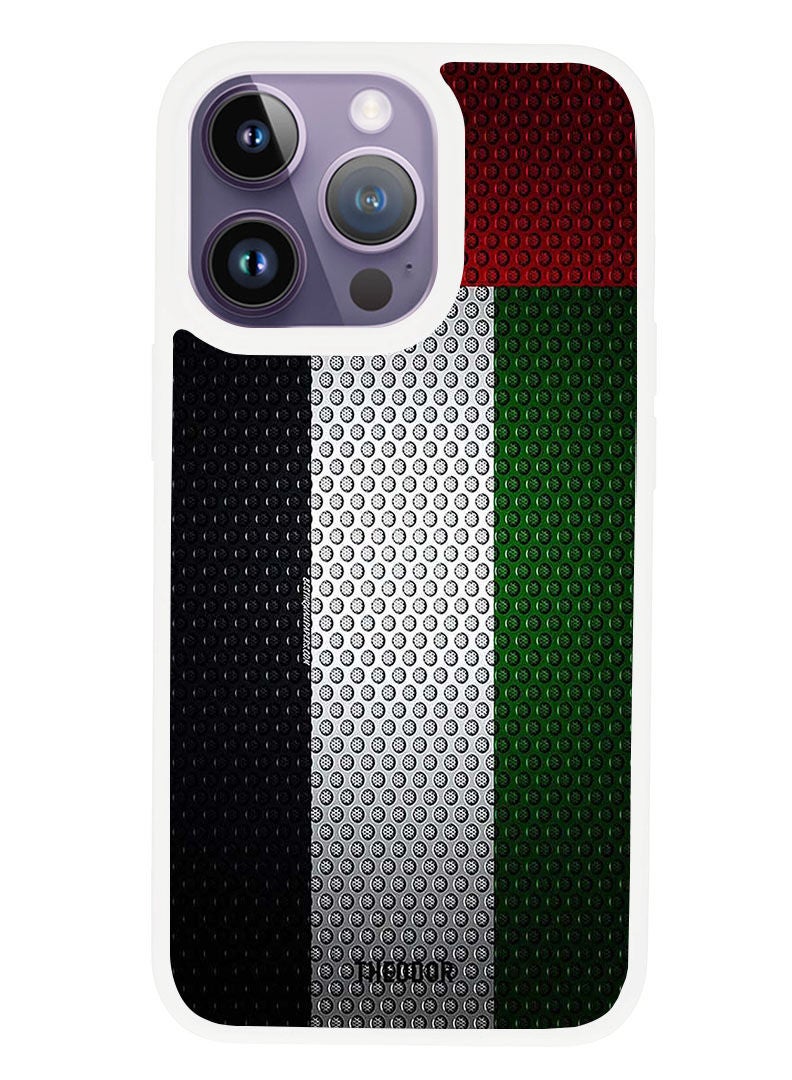 Theodor Protective Case Anti Scratch Shock Proof Cover For APPLE IPHONE 14 PRO UAE (White Bumper) - Image 1