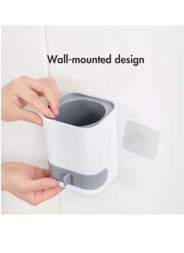 Home Care - Wall-mounted Design Soft TPR Toilet Cleaning Brush Bathroom WC Silicon Toilet Brush with Holder - Image 1
