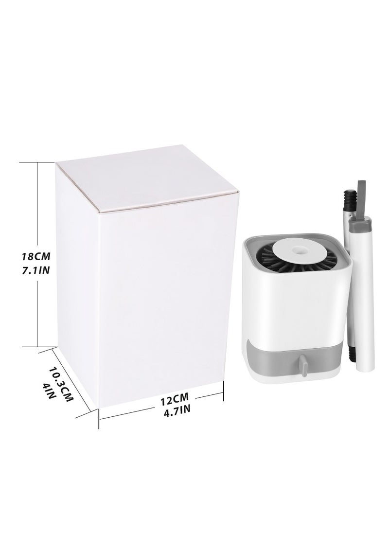 Home Care - Wall-mounted Design Soft TPR Toilet Cleaning Brush Bathroom WC Silicon Toilet Brush with Holder - Image 1