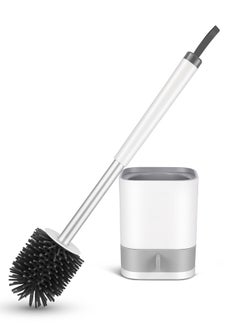 Wall-mounted Design Soft TPR Toilet Cleaning Brush Bathroom WC Silicon Toilet Brush with Holder