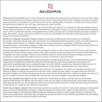 Naissance زيت بذور العنب نايسنس رقم 210 5 لتر مرطب ومكيف طبيعي مثالي للشعر والبشرة والتدليك والوجه واللحية والعلاج بالروائح - Image 5