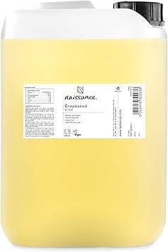 Naissance زيت بذور العنب نايسنس رقم 210 5 لتر مرطب ومكيف طبيعي مثالي للشعر والبشرة والتدليك والوجه واللحية والعلاج بالروائح - Image 1