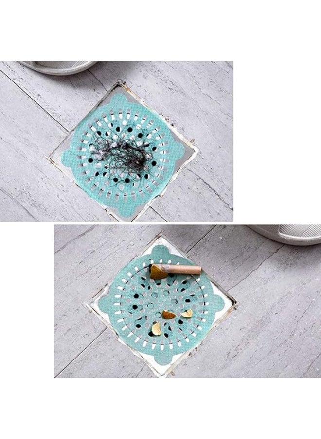 10PCS Disposable Sink Filter Shower Drain Stickers Drain Hair Catcher Strainer Non-Woven Floor Drain Cover for Kitchen Bathroom，Effective Kitchen Bathroom Hair Cleaning Stickers - Image 4