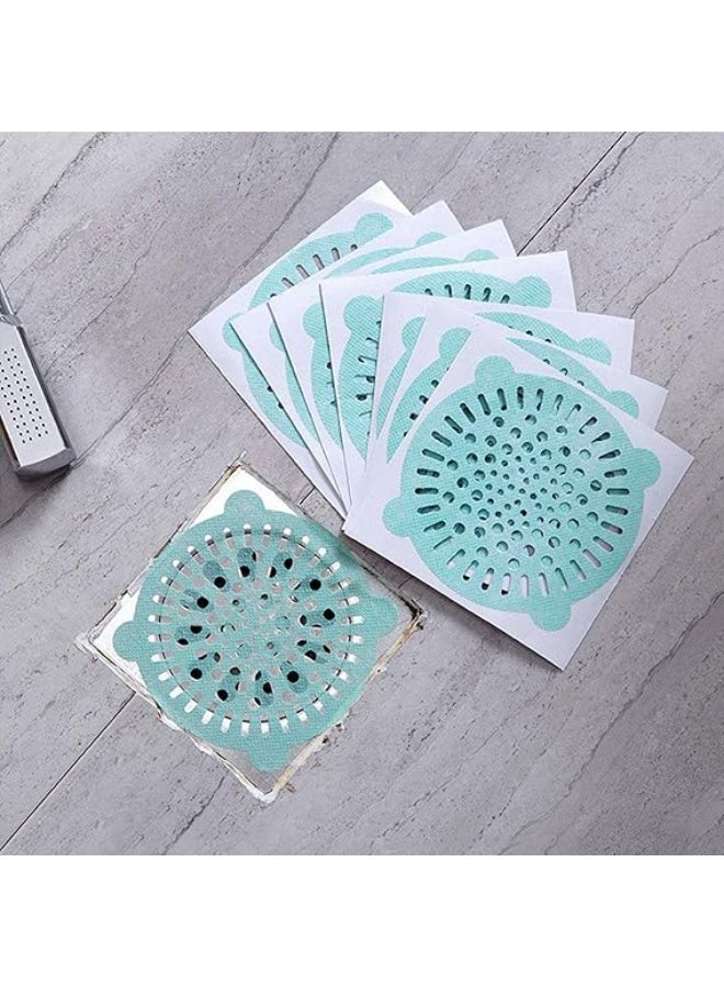 10PCS Disposable Sink Filter Shower Drain Stickers Drain Hair Catcher Strainer Non-Woven Floor Drain Cover for Kitchen Bathroom，Effective Kitchen Bathroom Hair Cleaning Stickers - Image 3