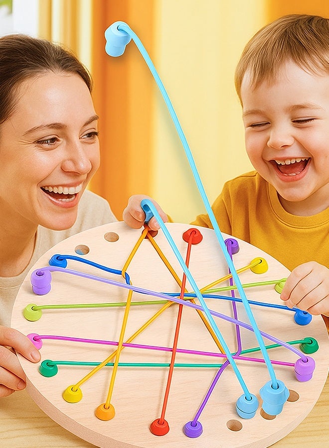 Eoptify Kids Rope Puzzle Game  Brain Teaser Toy for Boys & Girls  Colourful Travel Friendly Knot Untying Game Elastic Rope Puzzle with Storage Bag  Educational & Fun Activity for Children Game - Image 5