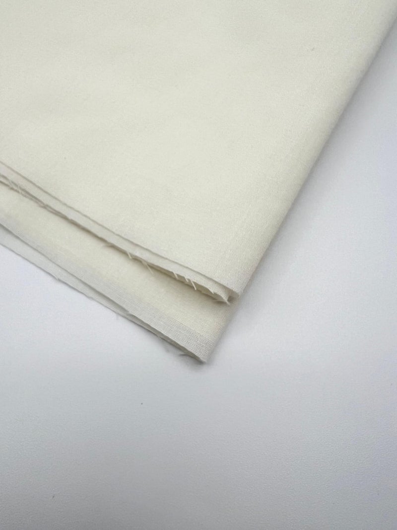 EOVEA - Cotton Polyester Fabric by The Yard – 60" Wide Broadcloth Fabric, Soft, Lightweight & Breathable Material for Lining, Curtains, Bedding, Skirts, Sewing Projects (Ivory,1 Yard) - Image 3
