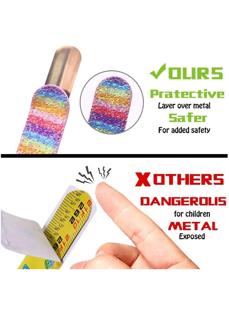 Mr. Penda - 12 PCS Glitter Slap Bracelet for Kids, Sequin Mermaid Bracelet Wristband for Birthday, Party Favors Supplies for Kids - Image 1