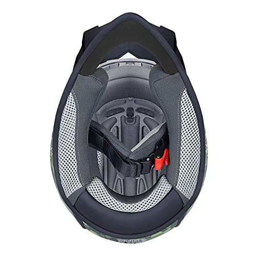 GLX GX623 Youth ATV/Dirt Bike Helmet Combo - Camo, Medium - DOT - Image 4