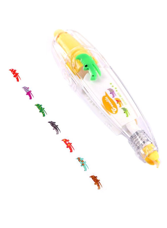 NIBEMINENT Creative Cartoon Push Type Lace Correction Tape White/Clear/Yellow