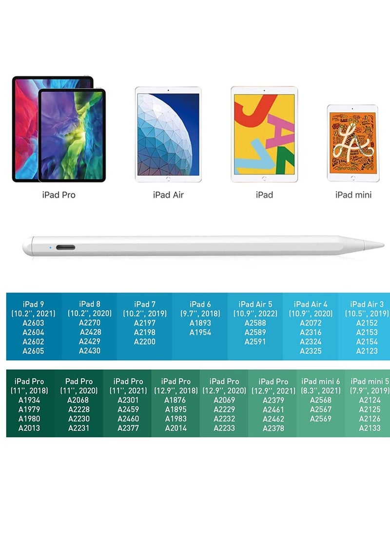 iPad Stylus pen with Palm Rejection, Pencil for iPad 10th/9th/8th/7th/6th generation and iPad Pro 11/iPad Pro 12.9, iPad Mini 5th/6th Gen, iPad Air 3rd/4th/5th Gen - Image 4