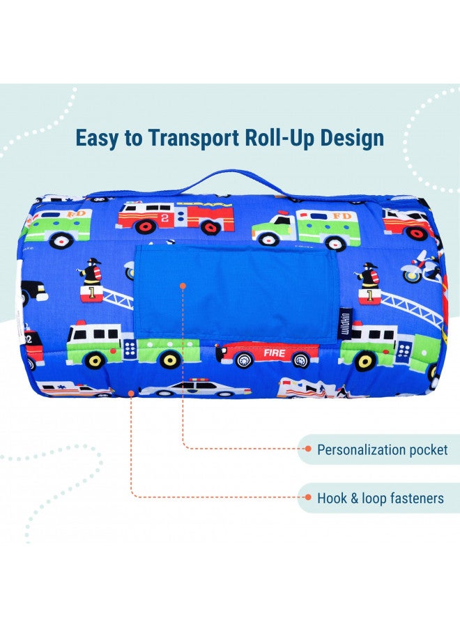 Wildkin Original Nap Mat with Reusable Pillow for Boys & Girls, Perfect for Elementary Daycare Sleepovers, Features Hook & Loop Fastener, Cotton Blend Materials Nap Mat for Kids (Heroes) - Image 4