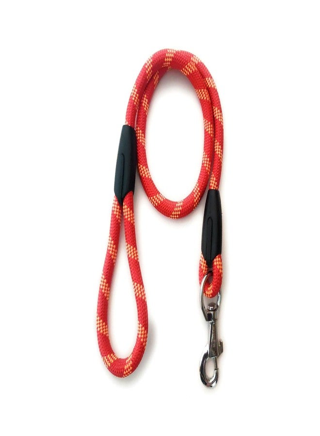 PetWag Nylon Dog Rope Leash, Large - 48 inche (4ft), Red - Image 1