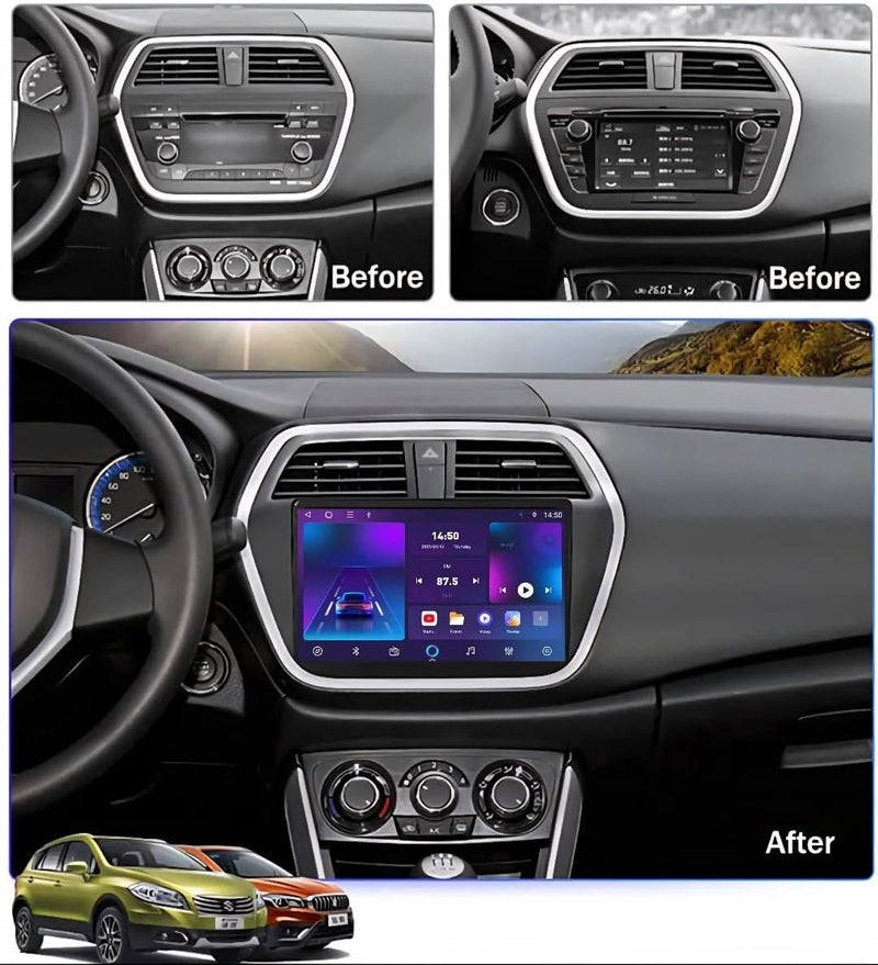 Vierex Fit Suzuki SX4 Car Stereo S-Cross SX4 Android Screen 2014-2021, Wireless CarPlay, Android Auto AHD Camera Included WiFi DSP Bluetooth 2GB RAM 32GB ROM Fast Interface - Image 2