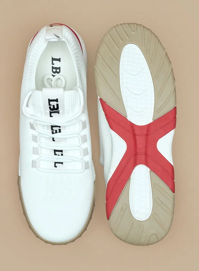 LBL by Shoexpress Textured Low Ankle Lace-Up Sports Shoes