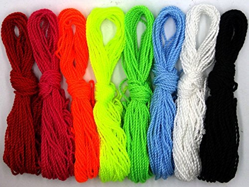 Penta Angel 80 Yoyo String (10 Each - Florescent Lime Green, Yellow, Orange，Blue ,Rose ,Red ,Black and White) - Image 2