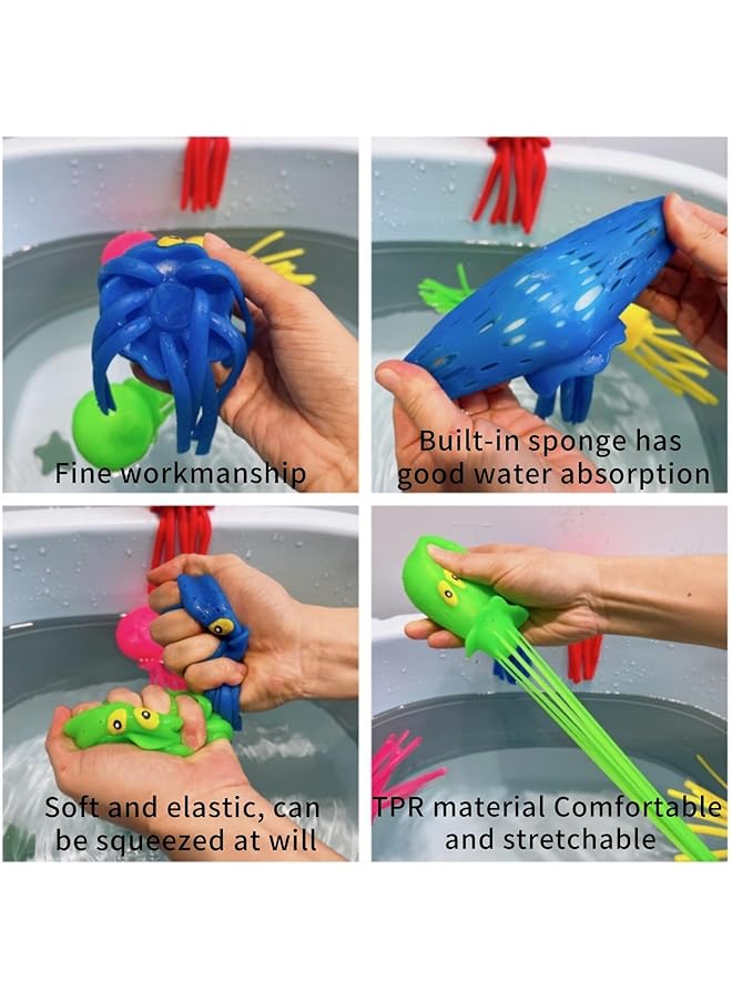Lullaxx Octopus Bath Bathtub Toy 5Pcs Water Bombs Splash Balls For Kids Summer Bath Swimming/ Pool For Kids Ages 3 8 - Image 5