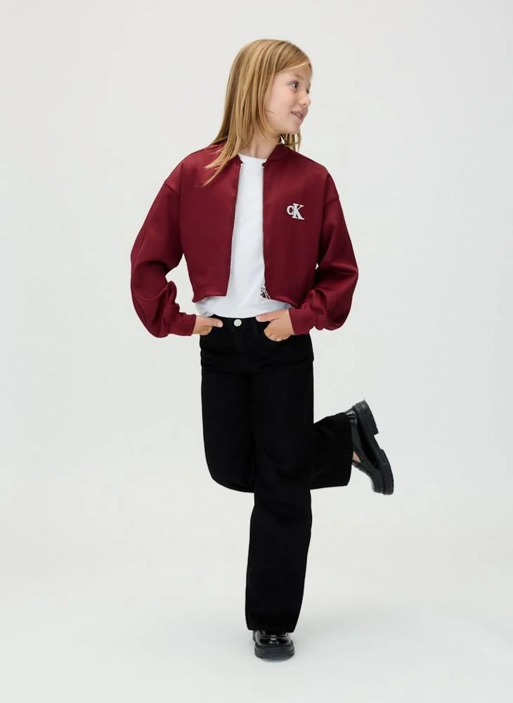 Calvin Klein Jeans  Youth Logo Bomber Jacket for Women | Best Price UAE