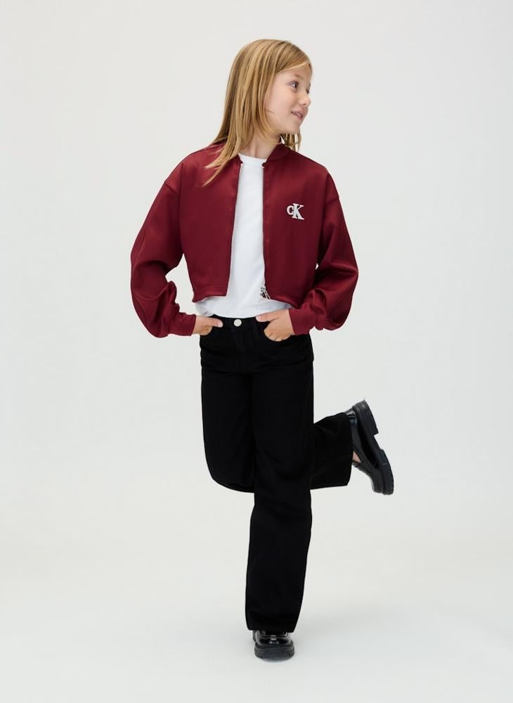 Calvin Klein Jeans Youth Logo Bomber Jacket - Image 3