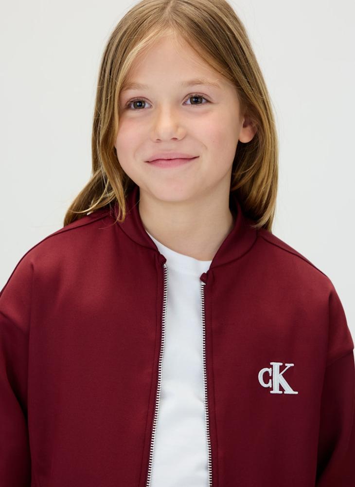 Calvin Klein Jeans Youth Logo Bomber Jacket - Image 4