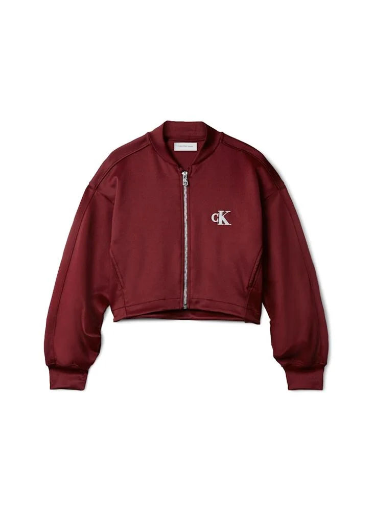 Calvin Klein Jeans  Youth Logo Bomber Jacket for Women | Best Price UAE