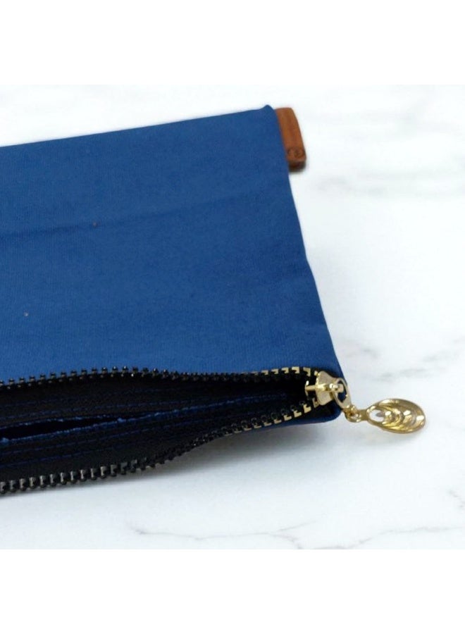 Multipurpose Zipper Case Travel, Accessories Organizer, School pencil case, Stationery Holder,Blue, We print your gift, gift for boys - Image 3