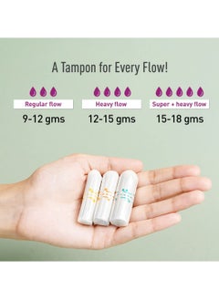 Sirona Tampons for Women, For Medium & Regular Flow, Biodegradable Tampons, FDA Approved 20 Pcs  - Image 5