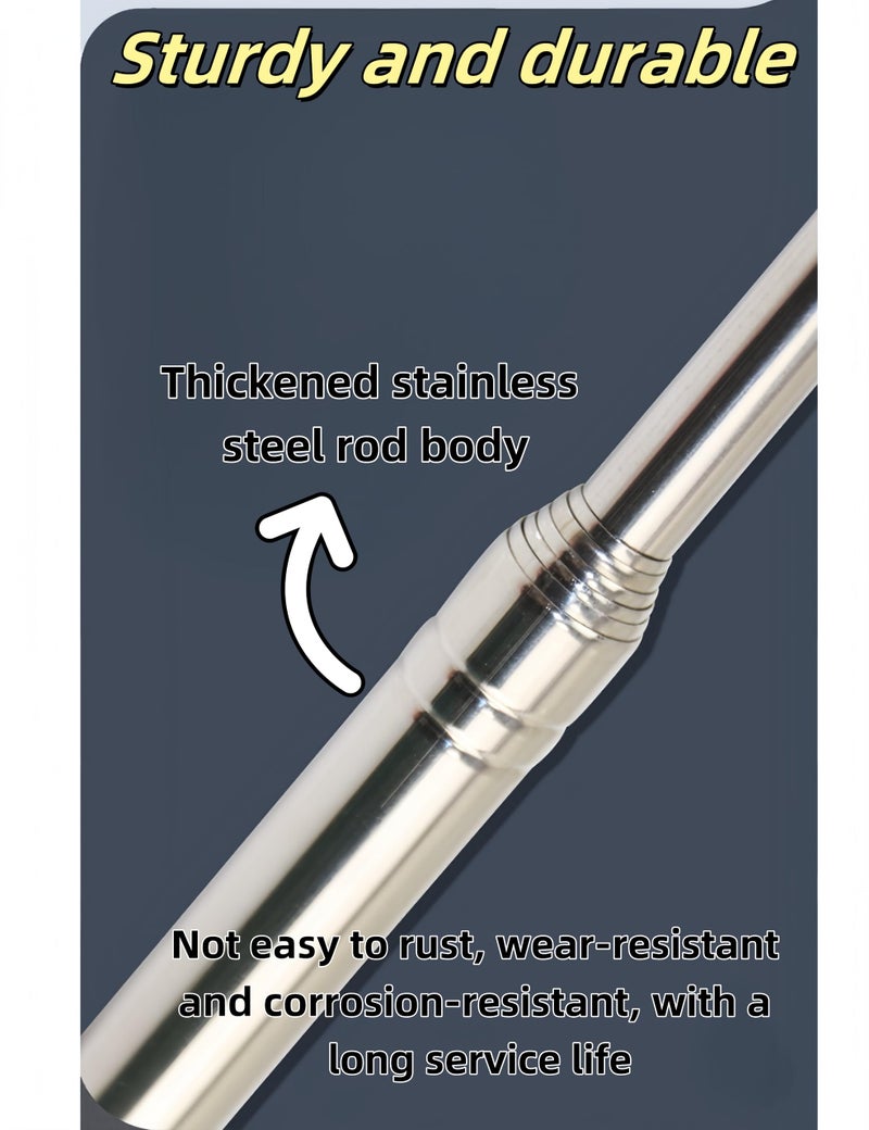 luvilly1 Pack 45" Expandable Collapsible Baton,Lightweight Extendable Stainless Steel, for Tour Guides/Teachers - Image 4