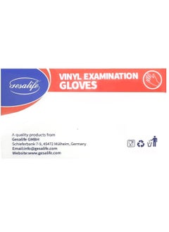 Gesalife Powder Free Vinyl Disposable Examination Gloves 100 Pcs  - Image 2