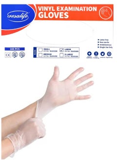 Gesalife Powder Free Vinyl Disposable Examination Gloves 100 Pcs  - Image 1