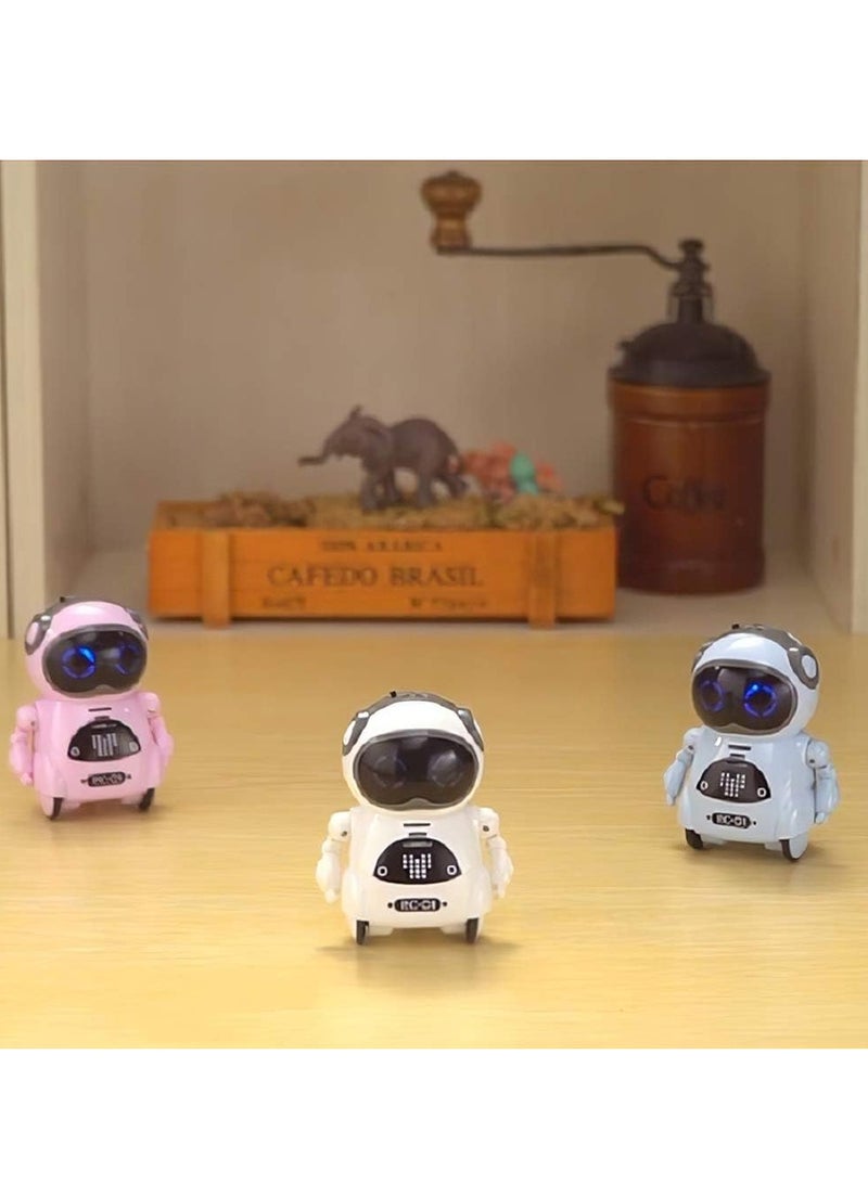 Pocket Robot, Cute Pets, Rechargeable Smart Talking Interactive Dialogue Voice Recognition Record, Singing Dancing Telling Story Mini Robot for Kids - Image 3