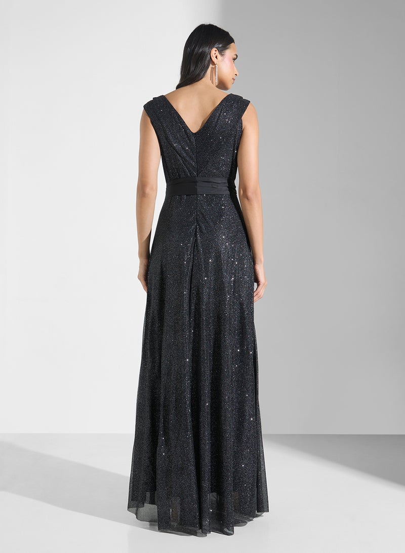 Ella Limited Edition Glittery Evening Dress  - Image 2