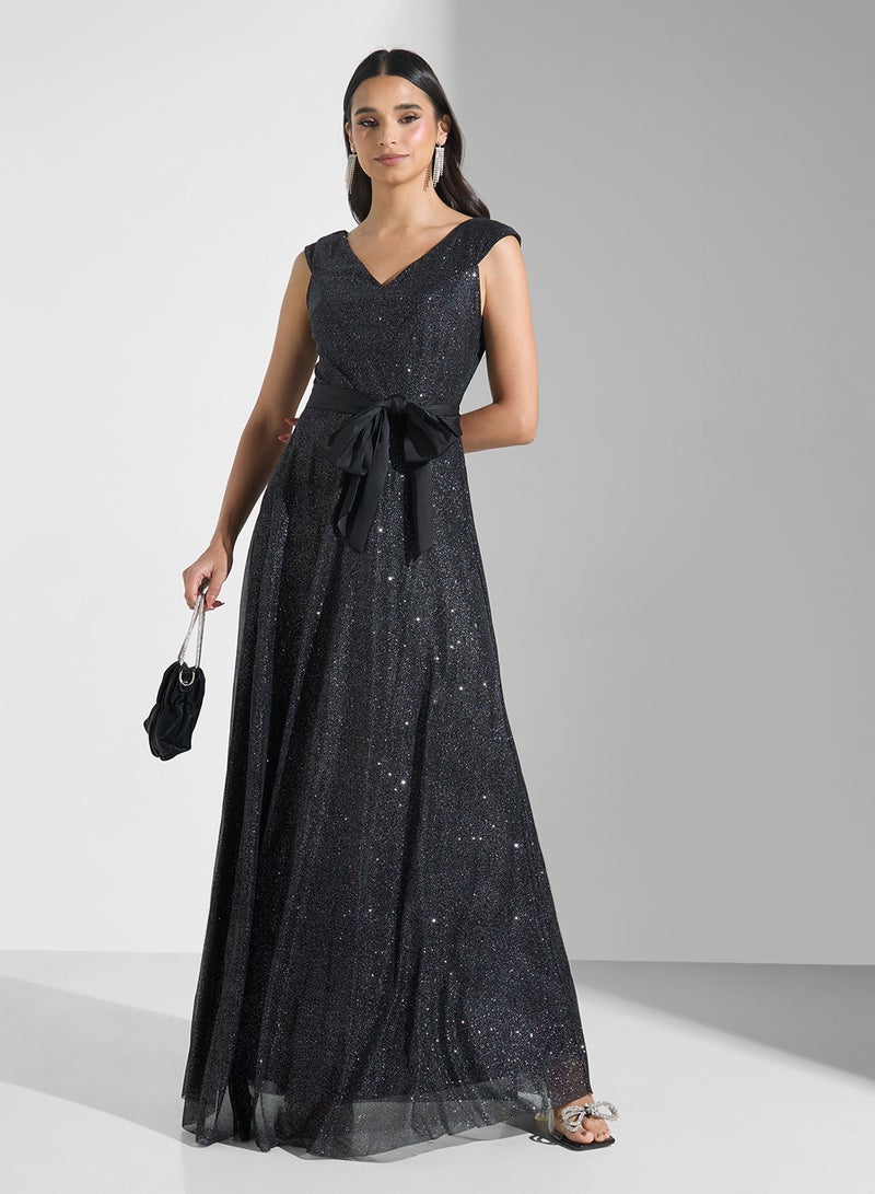 Ella Limited Edition Glittery Evening Dress  - Image 4