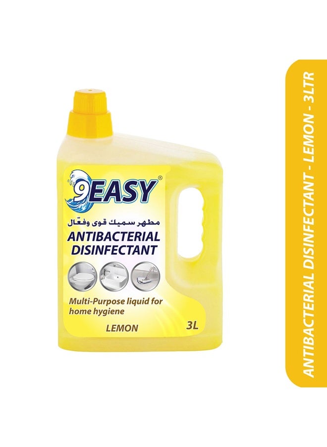 9 إيزي منظف ​​الأرضيات المضاد للبكتيريا برائحة الليمون 3 لتر - Image 2
