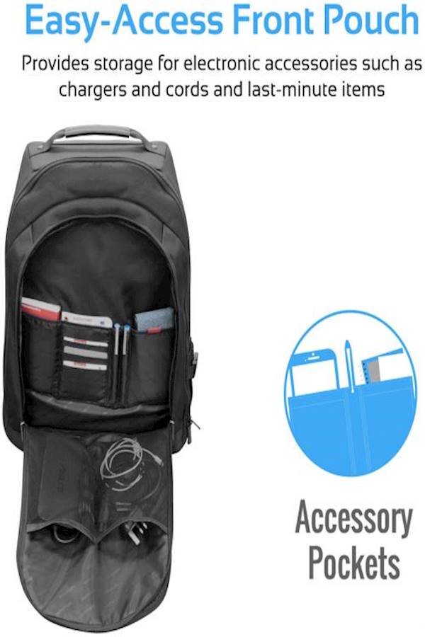 PROMATE Lightweight Multifunction Removable Hand Trolley Wheeled Bag - Image 4