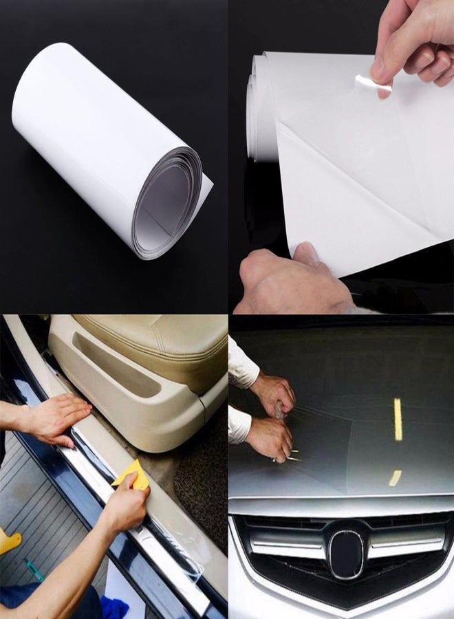 20*300cm Rhino Skin Sticker Door Protective Anti-scratch Film Automotive Interior Protective Film Transparent Anti-dirt Decal For Cars Bumper Hood - Image 4