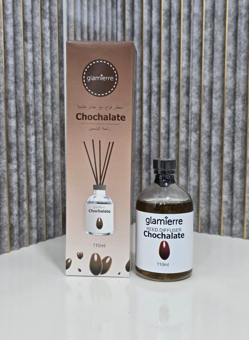 جلامير فواحة عطر فاخرة باعواد خشبية 110 ملي برائحة ( الخوخ - الياسمين ) - Image 3