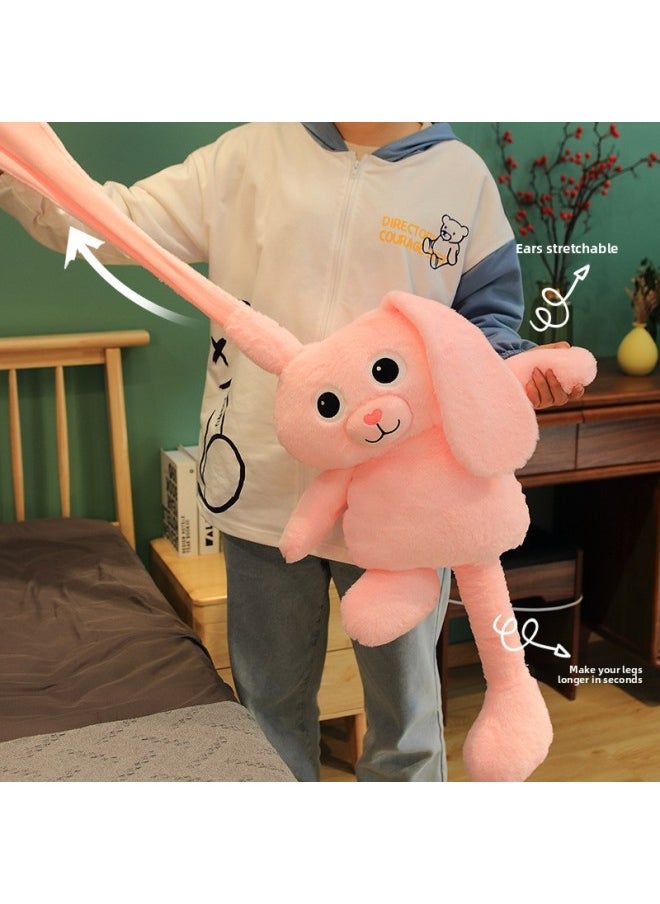 Generic - Ins Net Red Pull Pull Rabbit Plush Toy Monkey Elephant Doll Doll Girl-Color:Dark Brown Monkey-Height:75CM - Image 1