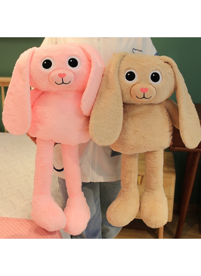 Generic - Ins Net Red Pull Pull Rabbit Plush Toy Monkey Elephant Doll Doll Girl-Color:Dark Brown Monkey-Height:75CM - Image 1