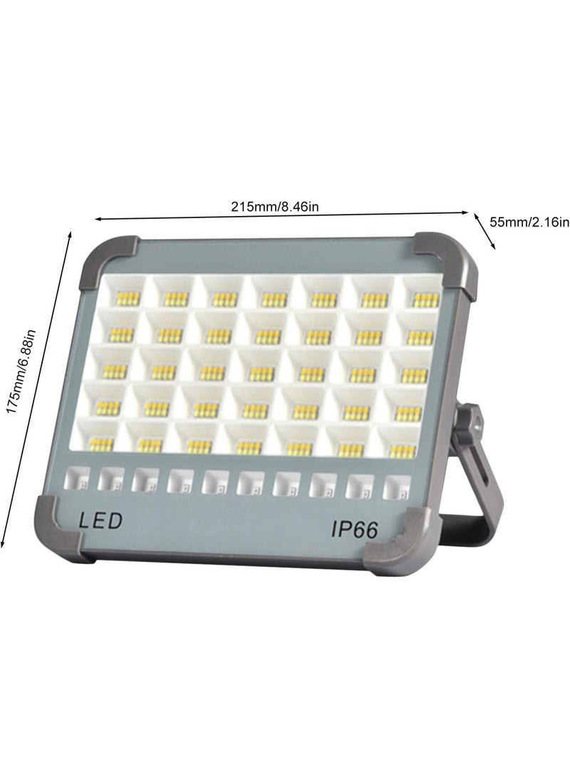 سمارتكس مصباح كشاف LED ممتاز مقاوم للماء يعمل بالطاقة الشمسية، مصباح عمل يدوي، فانوس تخييم بأربعة أوضاع إضاءة، ضوء نهاري، مناسب للممرات والمتاجر والحدائق والتخييم في الأماكن المغلقة والمفتوحة. - Image 5