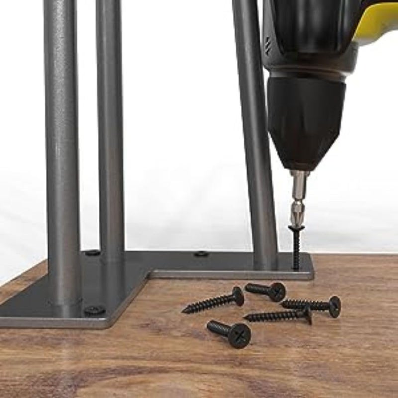 Ventuos K Group 3 Road Heavy Duty Hairpin Legs for Desk Legs Console Table Legs for Any Types Furniture Black Set of 48 Inch - Image 4