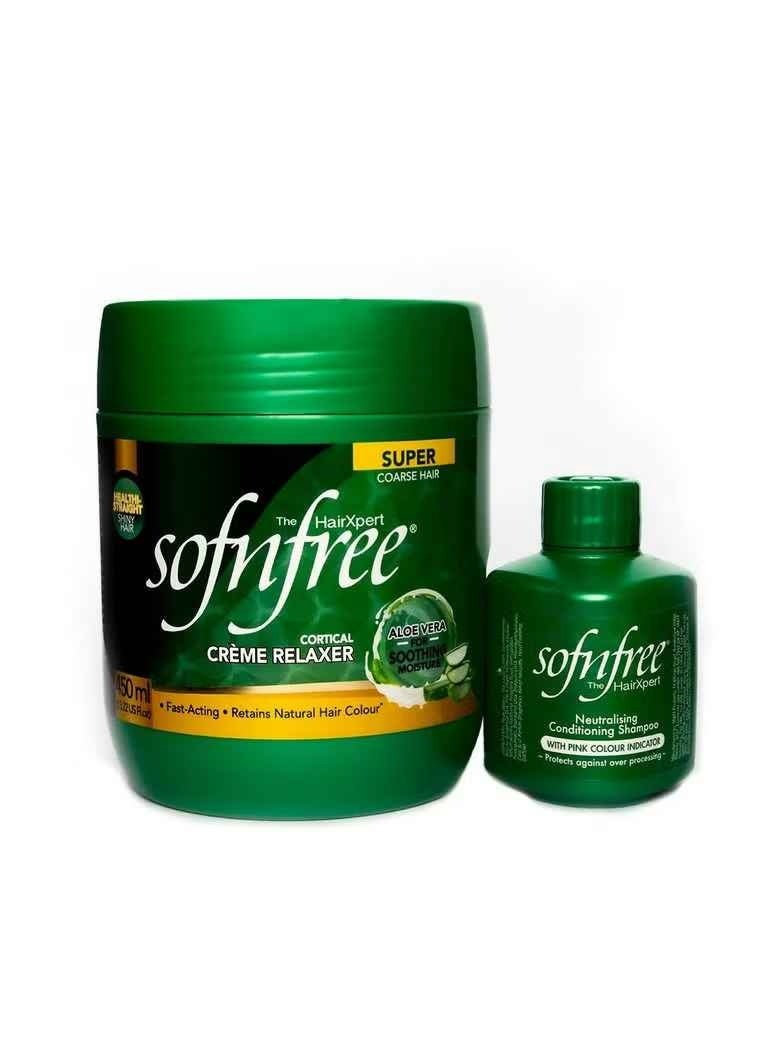 سوفن فري كريم فرد الشعر القشري للشعر الخشن بالصبار - Image 2