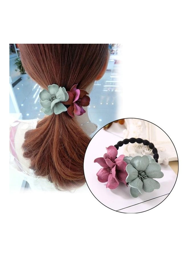نيبمينينت ربطة شعر مطاطية على شكل زهرة متعدد الألوان - Image 1