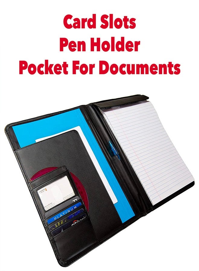Case it Case-it Business Meeting Padfolio | Professional Portfolio with Letter Size Writing Pad, Black (PAD-20) - Image 3