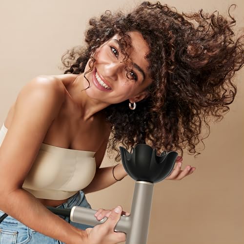 YAPOY Professional Hair Dryer with Diffuser Fast Drying 200 Million Ionic Blow Dryer with 110, 000 RPM High-Speed No Heat Damage Intelligent Thermo-Control Low Noise, Silver - Image 4