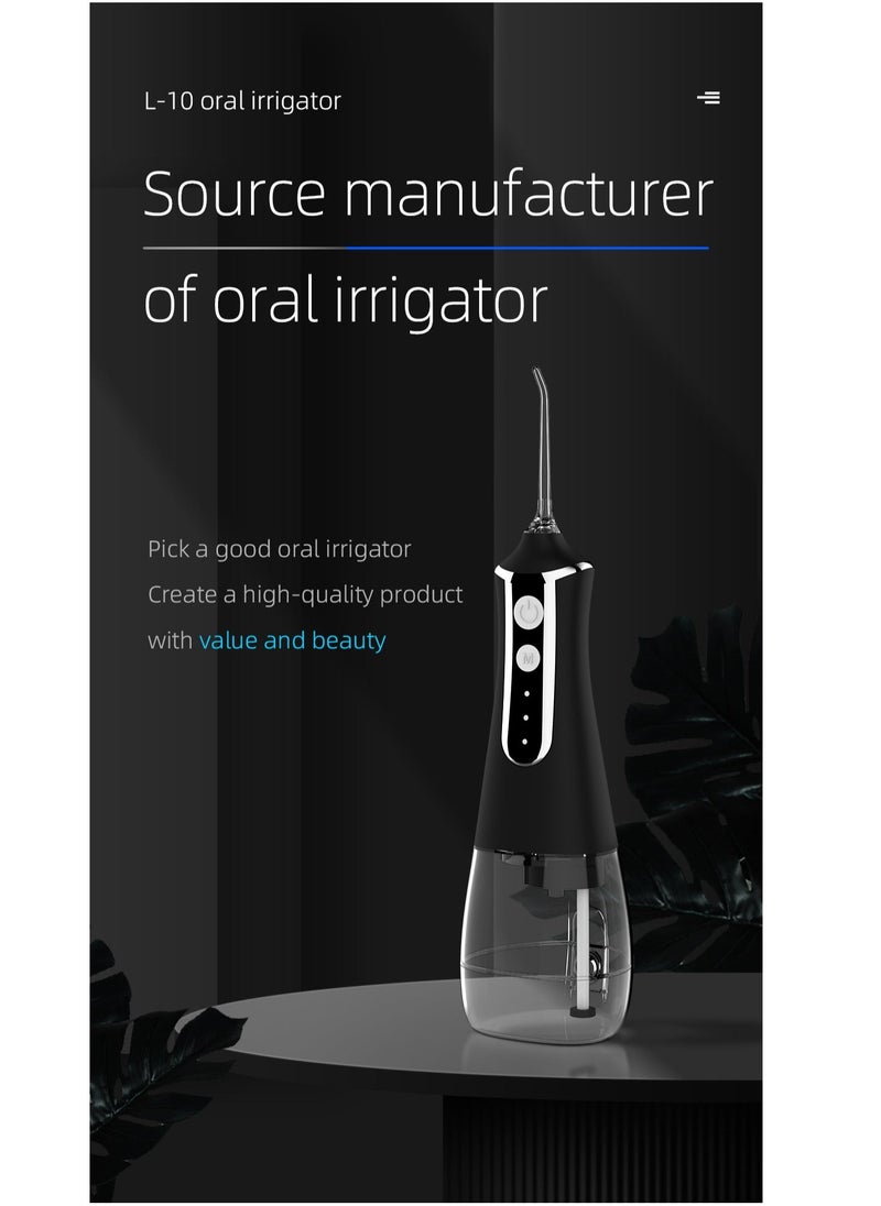 DOSCHER Portable Water Dental Flosser For Teeth Cleaning Dental Oral Irrigator With 3 Modes Scalable 5 Jet Nozzles IPX7 Water Resistance 300ML - Image 2