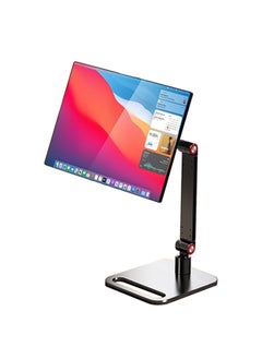 Generic Portable Display Sub-screen Bracket Flat Bedside Desktop Folding Lazy Punch-free 16-inch VESA Hanging Shelf-Color:White  - Image 5