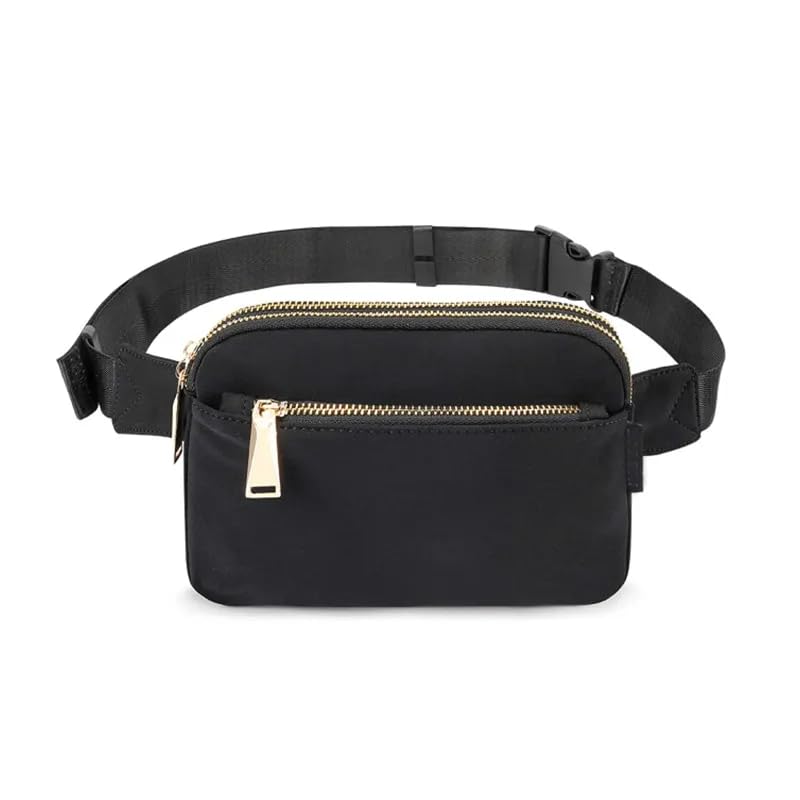 Ketmart Waist Bag for Men Women with Adjustable Strap, Waterproof Chest Bag Large Capacity Fanny Pack,Crossbody Lemon Bags for Travel Outdoor Sports Cycling(Color_Black) - Image 1